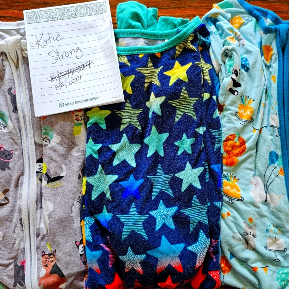 COPY - Little Sleepies 12-18 m Bamboo Pajamas Zippy Sleep Birthday ONLY